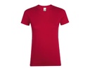 T-shirt Damski Slim Bawelniany L01825 - Red