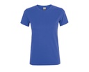 Damski T-shirt Slim z Krótkim Rękawem L01825 - Royal Blue 241
