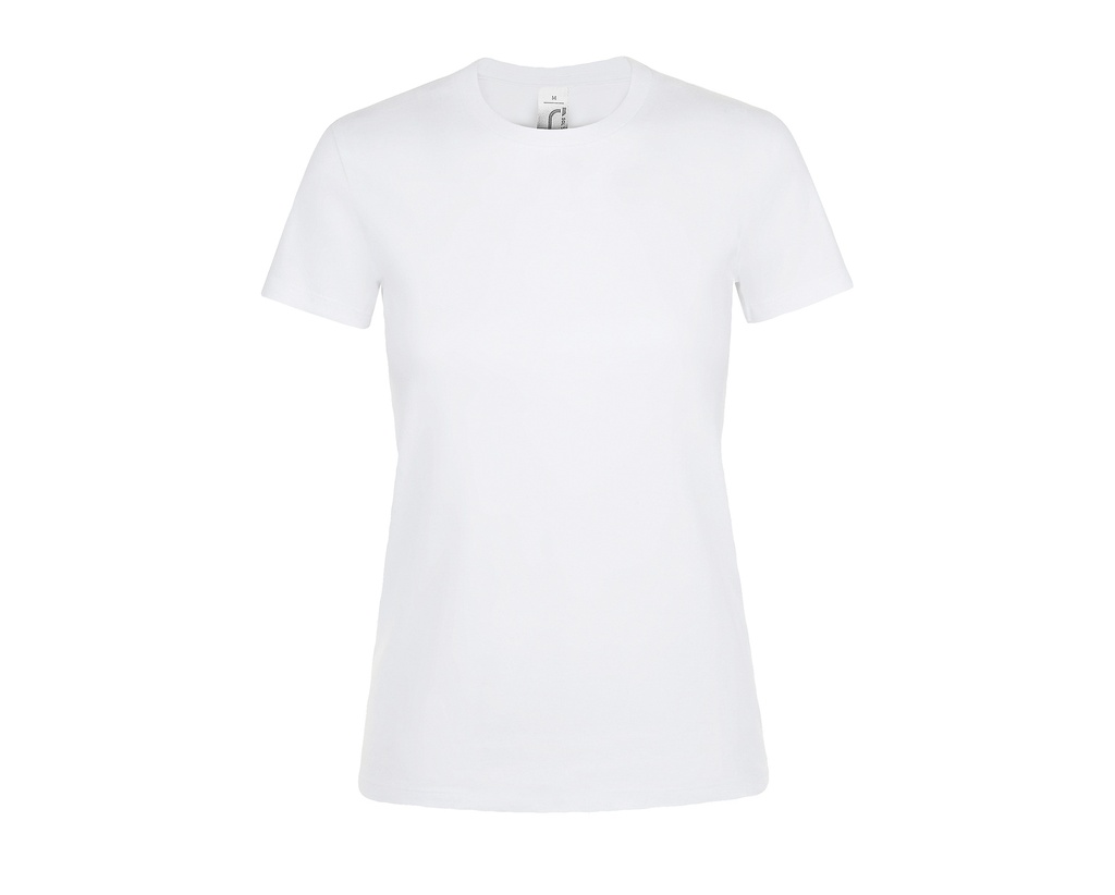 T-shirt Damski Slim Bawelniany L01825 - White