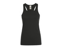 Top Damski Racerback Bawełniany L01826 - Deep Black