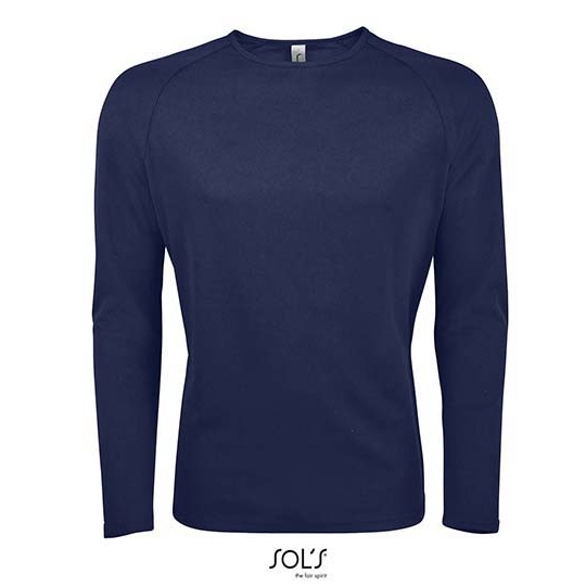 Męska koszulka sportowa raglan L02071 - French Navy