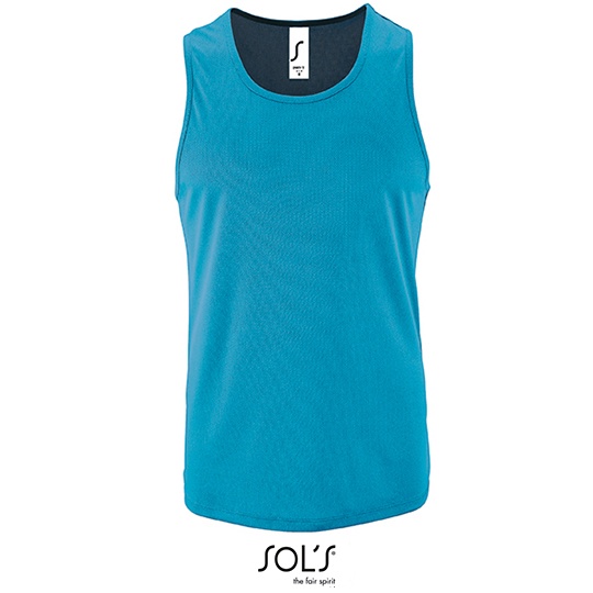 Męski tank top sportowy L02073 - Aqua