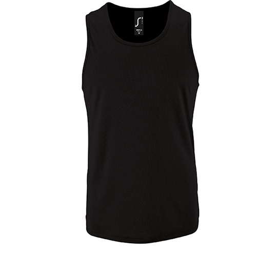 Tank Top Męski Poliester Oddychający L02073 - Black