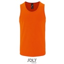 Tank Top Meski Poliester Oddychajacy L02073 - Neon Orange