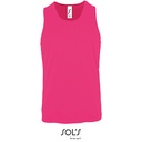 Tank Top Meski Poliester Oddychajacy L02073 - Neon Pink