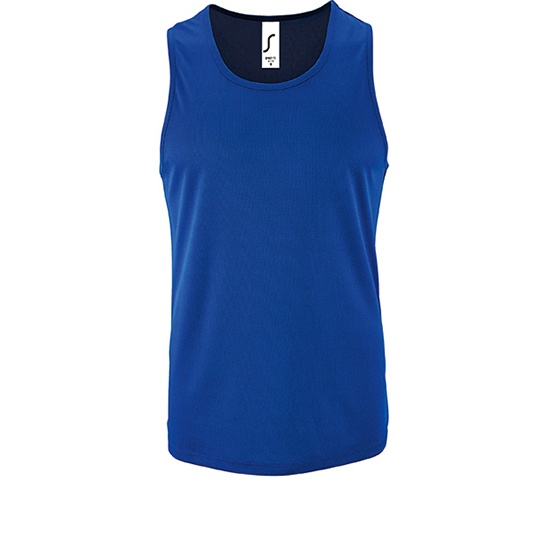 Tank Top Męski Poliester Oddychający L02073 - Royal Blue 241