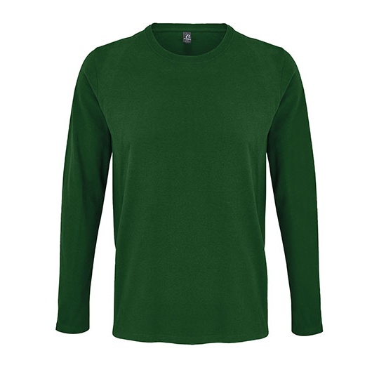 Koszulka Meska Dlugi Rekaw Bawelniana L02074 - Bottle Green