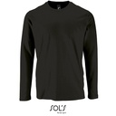 Koszulka Meska Dlugi Rekaw Bawelniana L02074 - Deep Black