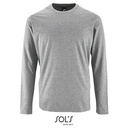 Koszulka Męska Długi Rękaw Bawełniana L02074 - Grey Melange