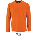 Koszulka Meska Dlugi Rekaw Bawelniana L02074 - Orange