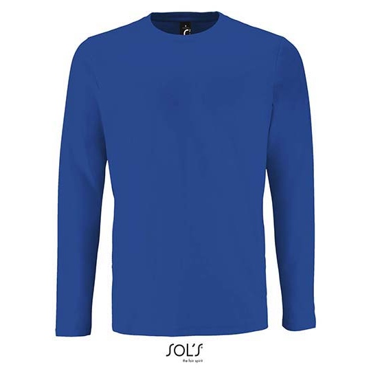 Koszulka Męska Długi Rękaw Bawełniana L02074 - Royal Blue 241