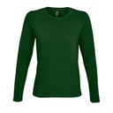 Damski t-shirt z dlugim rekawem L02075 - Bottle Green