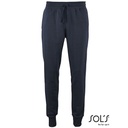 Meskie dopasowane spodnie dresowe L02084 - French Navy