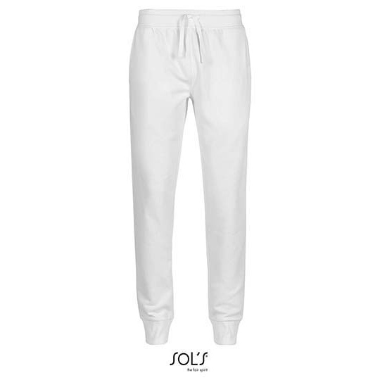 Meskie dopasowane spodnie dresowe L02084 - White