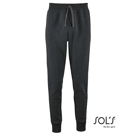 Spodnie Dopasowane Dresowe L02085 - Charcoal Melange