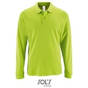 Męska koszulka polo z długim rękawem L02087 - Apple Green