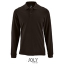 Koszulka Polo Męska Długi Rękaw Bawełniana Pika L02087 - Black