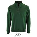 Bluza Meska Ze Stojka Z Zamkiem Bawelna Ring-Spun L02088 - Bottle Green