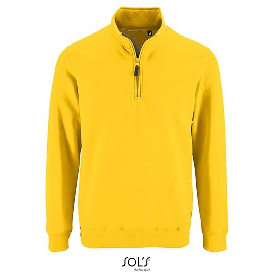 Bluza Meska Ze Stojka Z Zamkiem Bawelna Ring-Spun L02088 - Gold