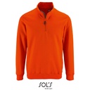 Bluza Męska Ze Stojka Z Zamkiem Bawełna Ring-Spun L02088 - Orange