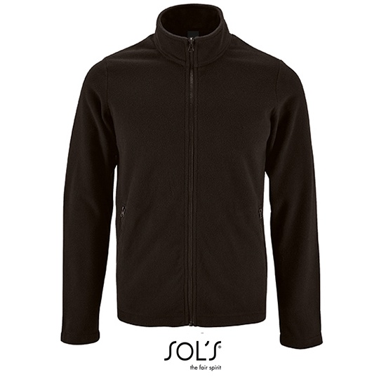 Męska bluza polarowa ze stójką L02093 - Black