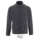 Bluza Meska Polarowa ze Stojka L02093 - Charcoal Grey (Solid)