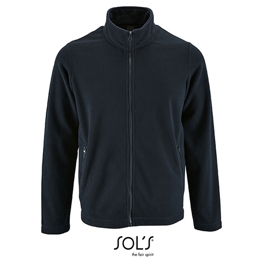 Bluza Meska Polarowa ze Stojka L02093 - Navy