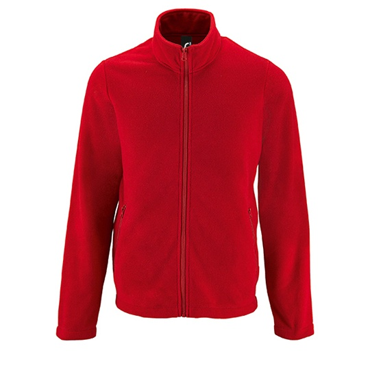 Bluza Męska Polarowa ze Stojka L02093 - Red