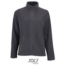 Bluza Damska Polarowa Ze Stojka L02094 - Charcoal Grey (Solid)