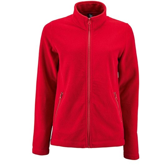 Bluza Damska Polarowa Ze Stojka L02094 - Red
