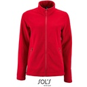 Damska bluza polarowa ze stójką L02094 - Red