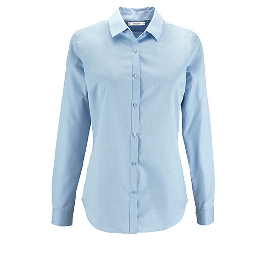 Damska koszula slim L02103 - Sky Blue