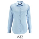Damska koszula slim L02103 - Sky Blue