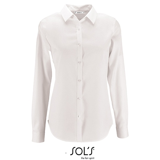 Damska koszula slim L02103 - White