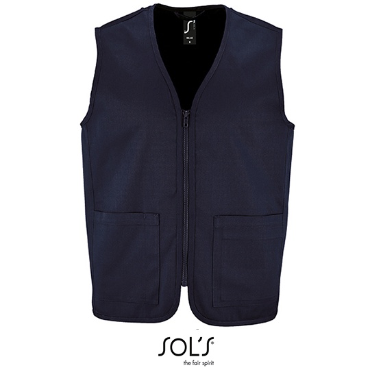 Bezrekawnik Unisex Poliester Bawelna L02110 - French Navy