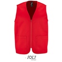 Bezrekawnik Unisex Poliester Bawelna L02110 - Red