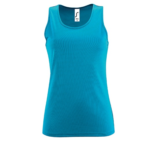 Top Damski Sportowy Oddychający L02117 - Aqua