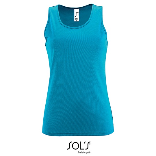 Top Damski Sportowy Oddychajacy L02117 - Aqua