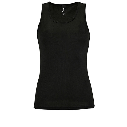 Top Damski Sportowy Oddychający L02117 - Black