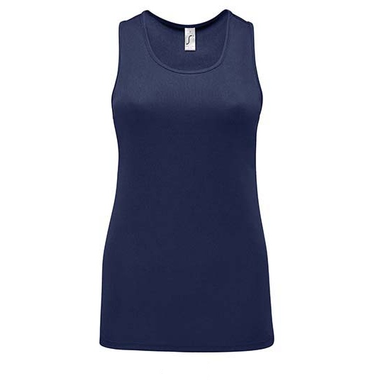 Top Damski Sportowy Oddychający L02117 - French Navy