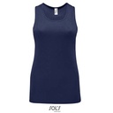 Top Damski Sportowy Oddychajacy L02117 - French Navy