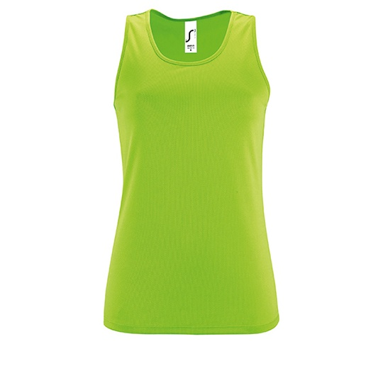 Top Damski Sportowy Oddychający L02117 - Neon Green