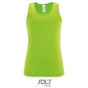 Damski top sportowy bez rękawów L02117 - Neon Green