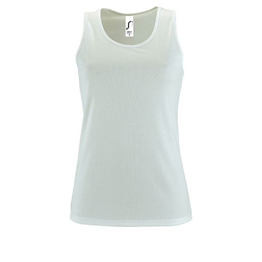 Top Damski Sportowy Oddychający L02117 - White