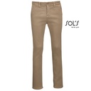 Męskie spodnie chino L02120 - Chestnut
