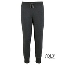 Spodnie Dresowe Dzieciece Slim Bawelniane Poliestrowe L02121 - Charcoal Melange