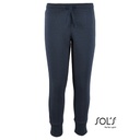 Spodnie Dresowe Dzieciece Slim Bawelniane Poliestrowe L02121 - French Navy