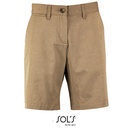 Damskie Bermudy Chino Bawelniane L02762 - Chestnut