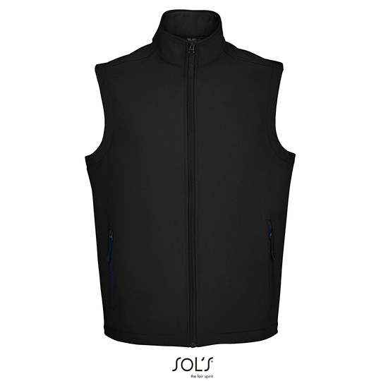 Męski softshell z przedłużonym tyłem L02887 - Black