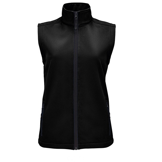 Bezrękawnik Damski Softshell Wodoodporny L02888 - Black